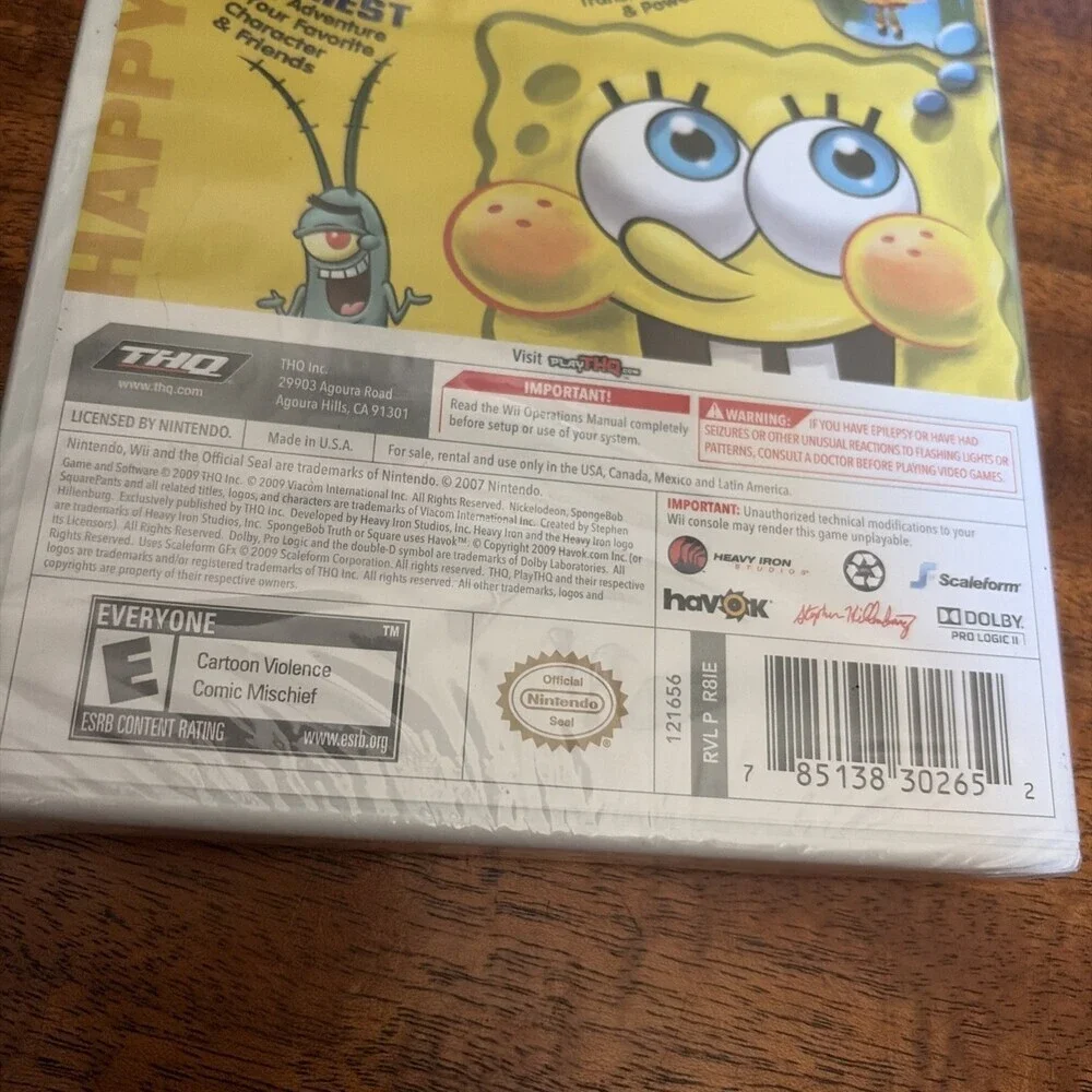 Spongebob: Truth Or Square / Game - Nintendo Wii